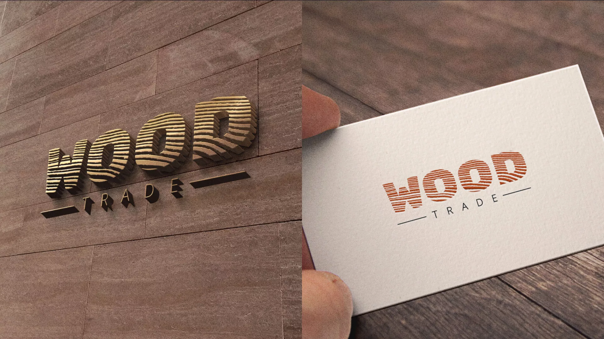 Разработка логотипа для компании «Wood Trade» в Гуково